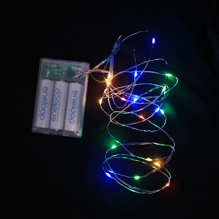 Dây đèn led đom đóm fairy lights 2m nhuyễn nhiều màu